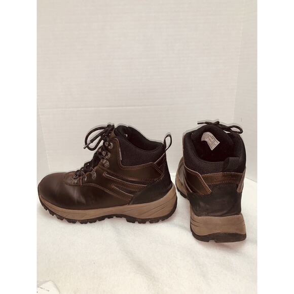 Eddie Bauer Boots Mens 9.5M Everett Waterproof Hiking Boot Brown Leather EUC - Picture 4 of 16